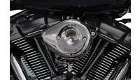 S&S Cycle - S&S Cycle Stealth Mini Teardrop Air Cleaner Cover - Lava Chrome - 170-0780 - Image 1