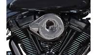 S&S Cycle - S&S Cycle Stealth Teardrop Air Cleaner Kit - Lava Chrome - 170-0781 - Image 1