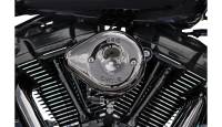 S&S Cycle - S&S Cycle Stealth Mini Teardrop Air Cleaner Kit - Lava Chrome - 170-0782 - Image 1