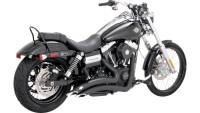 Vance & Hines - Vance & Hines Big Radius 2-Into-2 Exhaust System - Matte Black - 46081 - Image 1