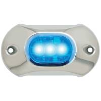 Attwood Marine - Attwood Light Armor Underwater LED Light - 3 LEDs - Blue - Image 1