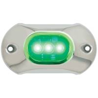 Attwood Marine - Attwood Light Armor Underwater LED Light - 3 LEDs  - Green - Image 1