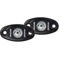 RIGID Industries - RIGID Industries A-Series Black High Power LED Light - Pair - Amber - Image 1