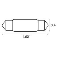 Ancor - Ancor Bulb - Festoon - 12V, .74A, 10W, 6CP, 2-Pieces - Image 2