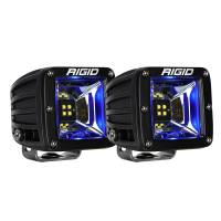 RIGID Industries - RIGID Industries Radiance Scene Lights - Surface Mount Pair - Black w/Blue LED Backlight - Image 1