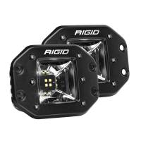 RIGID Industries - RIGID Industries Radiance Scene Lights - Flush Mount Pair - Black w/White LED Backlight - Image 1