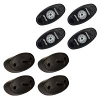 RIGID Industries - RIGID Industries A-Series Rock Light Kit - 4 Amber Lights - Black - Image 1