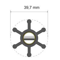 Albin Pump Marine - Albin Pump Premium Impeller Kit - 39.7 x 12 x 19.2mm - 6 Blade - Pin Insert - Image 1
