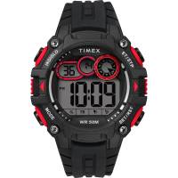 Timex - Timex Men&#39;s Big Digit DGTL 48mm Watch - Red/Black - Image 1