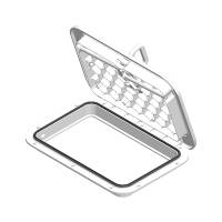 Sea-Dog - Sea-Dog Triple Lock Rectangular Marine Hatch - 10" x 14" - White - Image 2