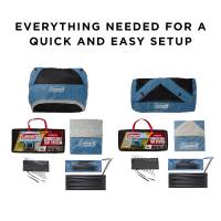 Coleman - Coleman 3-Person &amp; 6-Person Connectable Tent Bundle w/Fast Pitch Setup - Set of 2 - Blue - Image 2