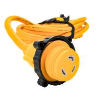 Camco - Camco 30 Amp Power Grip Marine Extension Cord - 25&#39; M-Locking/F-Locking Adapter - Image 5