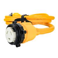 Camco - Camco 50 Amp Power Grip Marine Extension Cord - 12&#39; M-Locking/F-Locking Adapter - Image 3