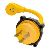 Camco - Camco 30AM/15AF Power Grip Marine 12" Dogbone - M-Locking/90F Adapter - Image 6