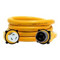 Camco - Camco 50 Amp Power Grip Marine Extension Cord - 12&#39; M-Locking/F-Locking Adapter - Image 1