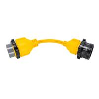 Camco - Camco 50AM/30AF Power Grip Marine 12" Locking Adapter - M-Lock/F-Locking Adapter - Image 1