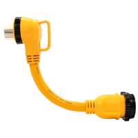 Camco - Camco 50 Amp Power Grip Marine 18" Dogbone - M-Lock/90F-Locking Adapter - Image 2