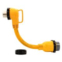 Camco - Camco 50 Amp Power Grip Marine 18" Dogbone - M-Lock/90F-Locking Adapter - Image 3