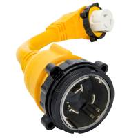 Camco - Camco 50 Amp Power Grip Marine 18" Dogbone - M-Lock/90F-Locking Adapter - Image 7