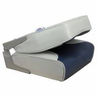 Springfield Marine - Springfield Economy Multi-Color Folding Seat - Grey/Blue - Image 2