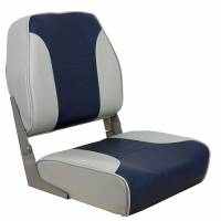 Springfield Marine - Springfield Economy Multi-Color Folding Seat - Grey/Blue - Image 1