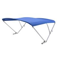 SureShade - SureShade Power Bimini - Clear Anodized Frame - Pacific Blue Fabric - Image 1