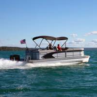 SureShade - SureShade Power Bimini - Black Anodized Frame - Beige Fabric - Image 7