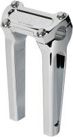 Thrashin Supply Company - Thrashin Supply Company Straight Handlebar Riser Kit without Gauge Cutout - 8in. - Chrome - TSC-8000-3 - Image 1