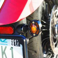 Joker Machine - Joker Machine Adapter Plates for Rat Eye LED Turn Signals - Anodized Black - 05-55-4B - Image 3
