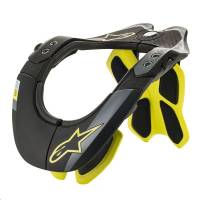 Alpinestars - Alpinestars BNS Tech-2 Neck Support - 6500019-155-LG/XL - Black/Yellow Fluo - Lg-XL - Image 1
