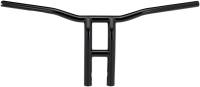 Biltwell Inc. - Biltwell Inc. 1in. Throttle-By-Wire Tyson XL Pullback 12in. Handlebar - Black Electroplated - 6262-2015 - Image 1