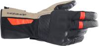 Alpinestars - Alpinestars Touring Road Denali Aerogel Drystar Gloves - 3526922-1853-L - Black/Dark Khaki/Red Fluo - Large - Image 1