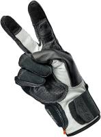 Biltwell Inc. - Biltwell Inc. Borrego Gloves - 1506-0104-301 - Black/Cement - X-Small - Image 5