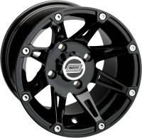 Moose Utility - Moose Utility Type 387X Front/Rear Wheel - 12x7 - 4+3 Offset - 4/4 - Machined - Black - 0230-0755 - Image 3