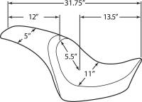 Drag Specialties - Drag Specialties Predator Seat - Mild Stitch - 0802-0921 - Image 3