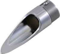 Baron Custom Accessories - Baron Custom Accessories Family Jewel Exhaust Tips - Scalloped - Chrome - BA-1100-01 - Image 1