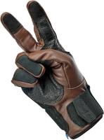 Biltwell Inc. - Biltwell Inc. Belden Gloves - 1505-0201-301 - Chocolate/Black - X-Small - Image 4