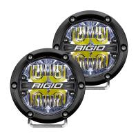 RIGID Industries - RIGID Industries 360-Series 4" LED Off-Road Fog Light Drive Beam w/White Backlight - Black Housing - Image 1