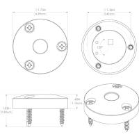 Lumitec - Lumitec "Anywhere" Light - Brushed Housing - Tri-Color - White, Blue & Red - Image 4
