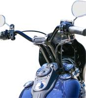 Thrashin Supply Company - Thrashin Supply Company Pullback Handlebar Riser Kit without Gauge Cutout - 9-1/2in. - Anodized Black - TSC-9525-1 - Image 2