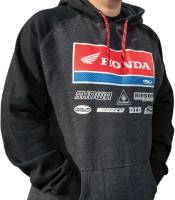 Factory Effex - Factory Effex Honda Racewear Hoodie - 24-88322 - Charcoal/Black - Medium - Image 2