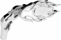 Arlen Ness - Arlen Ness Die-Cast Flamed Mirror - Left - Chrome - 13-070 - Image 2