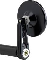 Joker Machine - Joker Machine 3 1/4in. Round Bar End Mirror - Stem D - Black-Anodized - 09-313-DB - Image 2