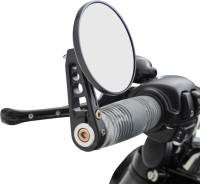 Joker Machine - Joker Machine 3 1/4in. Round Bar End Mirror - Stem D - Black-Anodized - 09-313-DB - Image 3