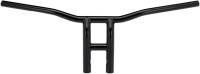 Biltwell Inc. - Biltwell Inc. 1in. Tyson XL Pullback 10in. Handlebar - Black Electroplated - 6260-2013 - Image 1