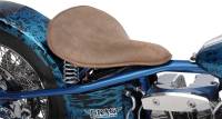 Drag Specialties - Drag Specialties Large Low Profile Spring Solo Seat - Brown - 0806-0056 - Image 3