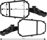 Moose Utility - Moose Utility Elite Pro Mirror - Octagon - Black - MEMIRKIT-ES2CCS - Image 2