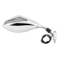 BikeMaster - BikeMaster Mirror Set with LED Turn Signals - Chrome - 600298 - Image 1