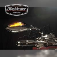 BikeMaster - BikeMaster Mirror Set with LED Turn Signals - Chrome - 600298 - Image 2