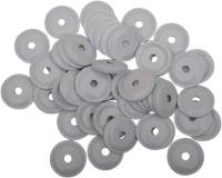 Woodys - Woodys Round Grand Digger Aluminum Support Plates - 5/16in. - White (48pk.) - ARG-3815-48 - Image 2